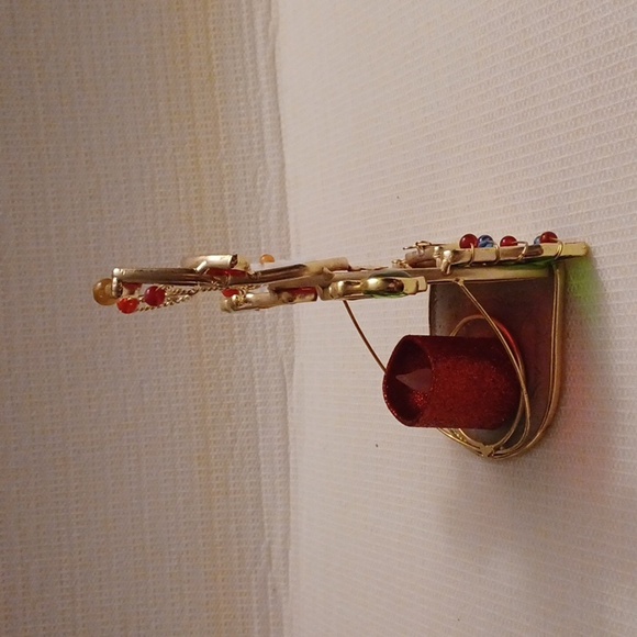 4/$40 Stained Glass Santa Tea Light Holder (in Box) - Picture 2 of 6